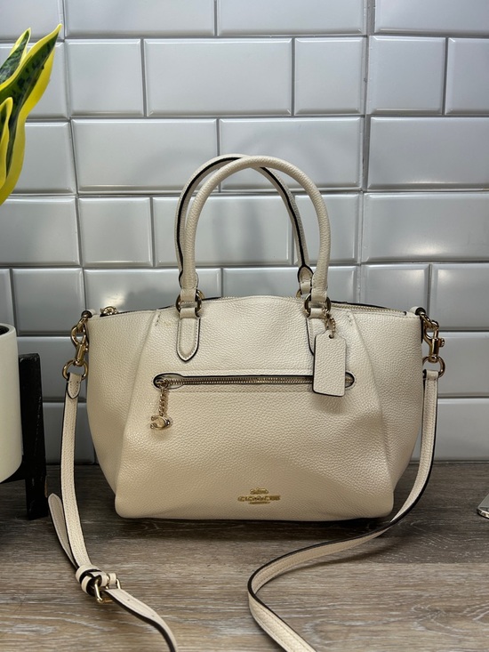 Coach Handbags - Coach cream satchel